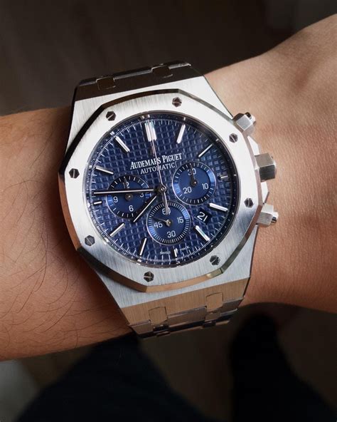 audemars piguet blue dial chrono|Audemars Piguet price.